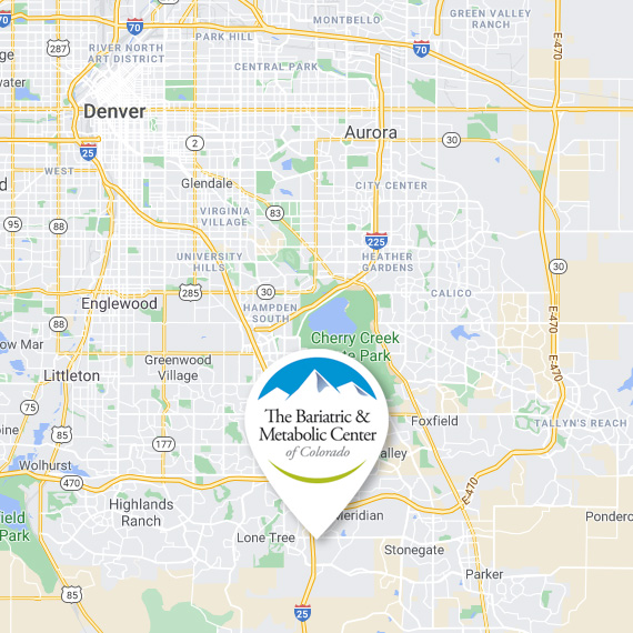 map for The Bariatric and Metabolic Center of Colorado office