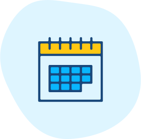 Calendar icon symbolizing scheduling for bariatric surgery appointments.